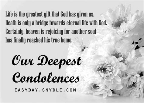 Deepest Condolences Messages For Cards And Flowers Easyday Sympathy