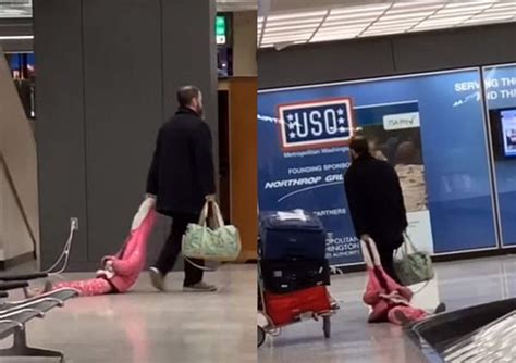 Papá Se Hace Viral Al Arrastrar A Su Hija Por El Aeropuerto El Siglo