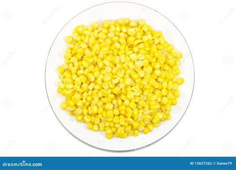 Plate Of Sweet Corn Stock Photography Image 13637262