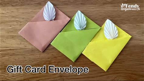 Origami T Card Envelope 1 Youtube