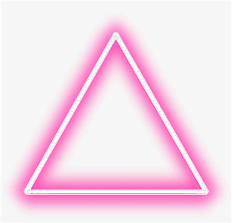 Neon Triangle Pink Tumblr Editpng Pngedit Pngedits Neon Png Free