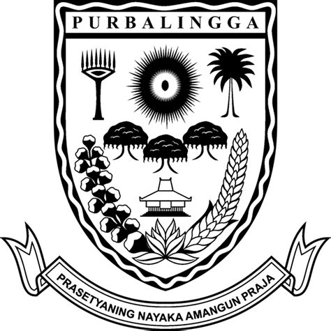 Logo Kabupaten Purbalingga Hitam Putih