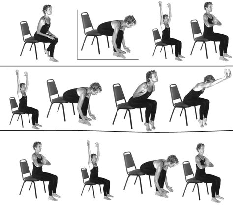 Printable Chair Yoga Exercises