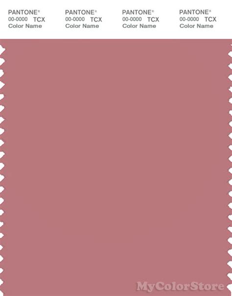 Pantone Smart 17 1718 Tcx Color Swatch Card Pantone Dusty Rose