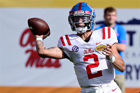 Steelers 2022 Nfl Draft Preview Ole Miss Qb Matt Corral Behind The