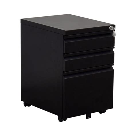 Get the best deals on 3 drawer filing cabinet. 79% OFF - DEVAISE DEVAISE Three-Drawer Black Metal File ...