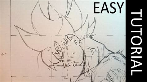 I'm going to draw a little short line pretty much straight down on the outer side. HOW TO DRAW GOKU - EASY InDepth Guide - YouTube