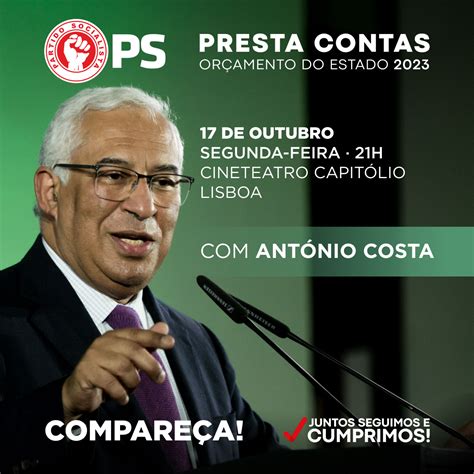 António Costa Apresenta A Proposta De Orçamento Do Estado Para 2023 Aos Militantes E