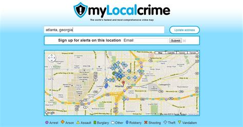 Crime Maps Around The World Atlanta Georgia Crime Map