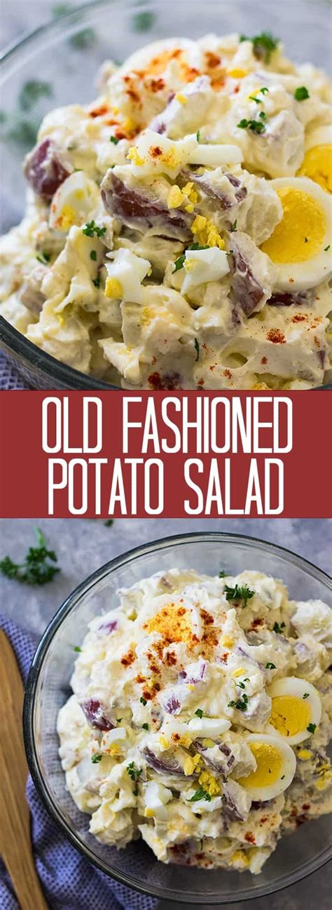 Tossing potatoes with a little good vinegar while they are still warm infuses them with flavor. This Old Fashioned Potato Salad is a classic just like ...