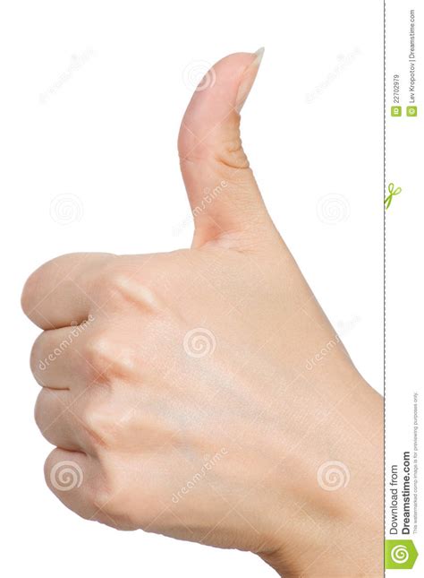 Hand Thumb Up Stock Image Image Of Positivity Finger 22702979