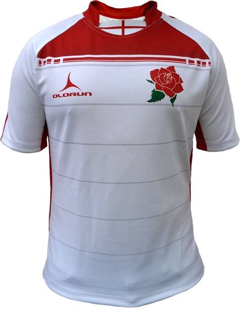 Sublimated England Rugby Shirt Jersey Top Olorun Sports