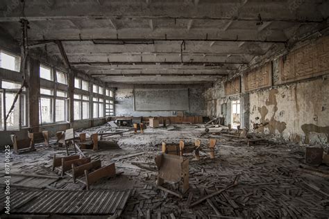 Chernobyl Abandoned Classroom In Pripyat Stock Photo Adobe Stock