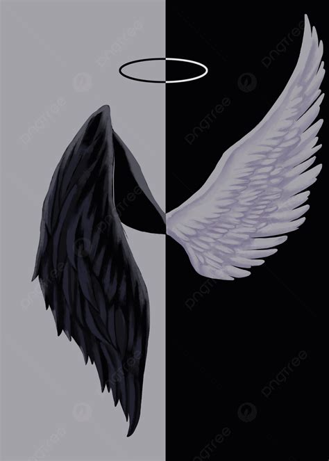 Angel Vs Devil Wings Tattoo
