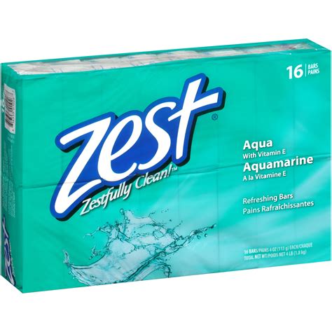 Zest® Aqua Refreshing Soap 16 4 Oz Bars