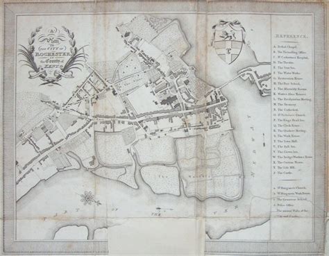 Antique Map Of Rochester Rochester