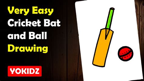 How To Draw A Bat Ball Draw Easy