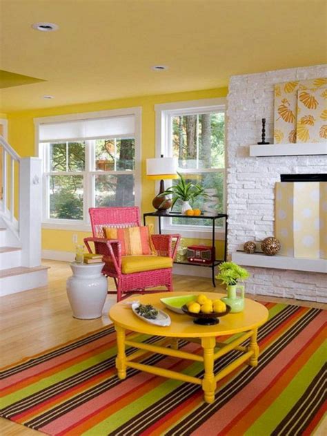 20 Warm Yellow Yellow Living Room