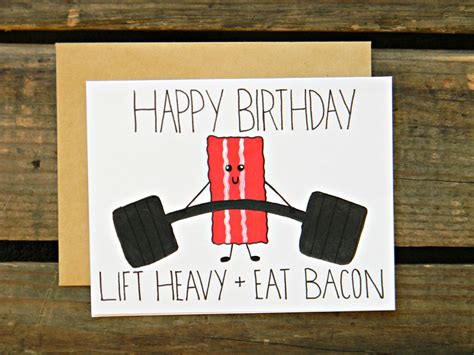 Fitness Card Etsy Birthday Cards Card Workout Cards