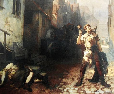 The Plague In Ypres Ieper In 1349 Paint By The Belgian Artist