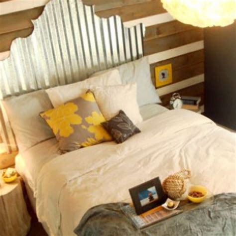 We did not find results for: Corrugated metal headboard! Genius! | Master bedroom ...