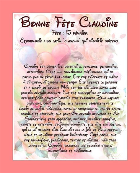 Carte Bonne Fête Claudine février Balades comtoises