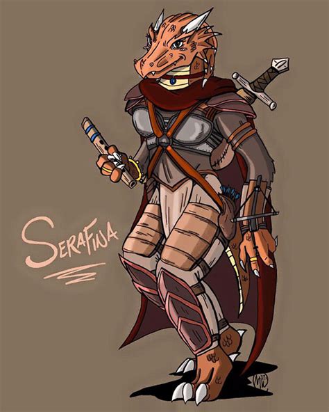 Serafina Bronze Dragonborn Bard Of Dungeons And Dragons On Sva Portfolios