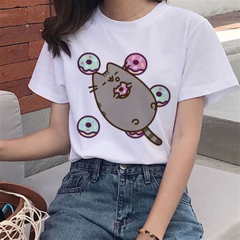 Pusheen Cat T Shirts For Women Buy Now On Shopodegua T Shirts For