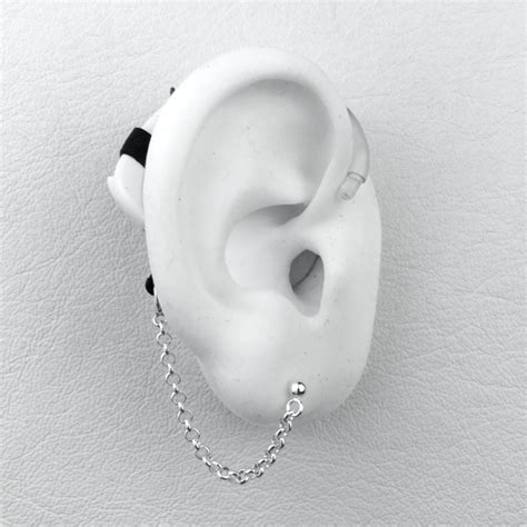 Rolo Chain 5cm Hearing Aid Jewelry Deafmetal Hearing Jewelry