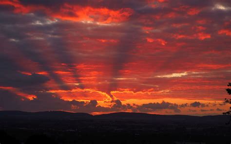 Download Wallpaper 2560x1600 Hills Clouds Sunset Nature Widescreen