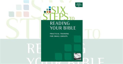 Six Steps To Reading Your Bible Scripture Engagement