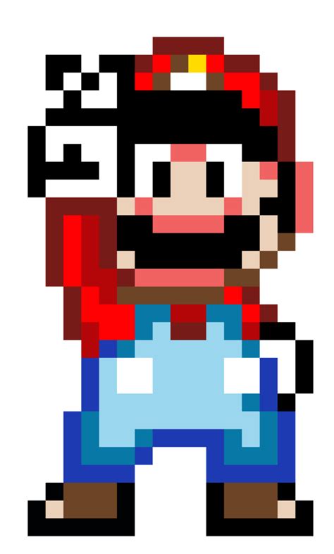 Bit Mario By Nathanmarino On Deviantart Pixel Art Pixel Tattoo Pixel Art Grid