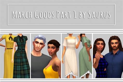 March Goods Part 1 At Saurus Sims Sims 4 Updates
