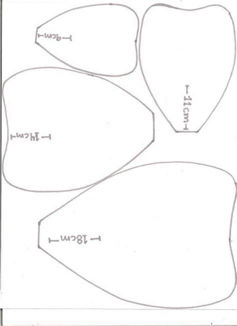 Plantillas Petalos Para Imprimir Moldes De Flores De Papel
