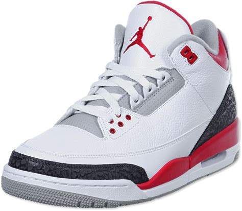 Jordan Air Jordan 3 Retro Shoes White Red