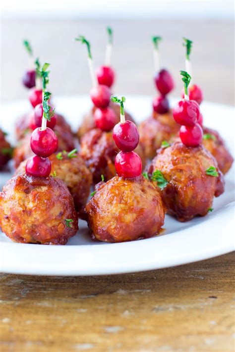 Cranberry Meatballs Paleo Low Carb Healthy Appetizer