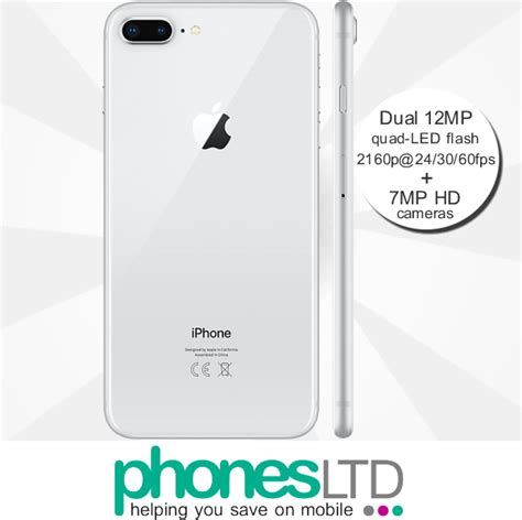 Iphone 8 Plus 64gb Silver Contracts Phones Ltd