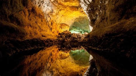 🥇 Nature Mirrors Reflections Caves Canary Islands Wallpaper 22473