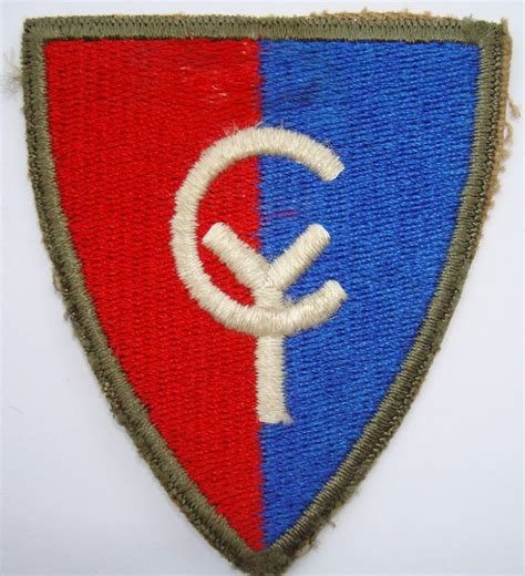 Reversed Color 38th Infantry Division Patch Army And Usaaf Us