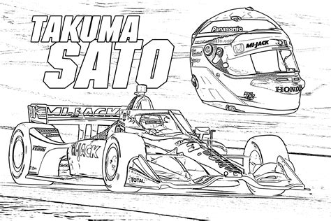 Indycar Coloring Pages Pdf Free Printable