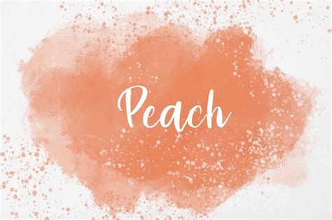 Premium Vector Peach Watercolor Background