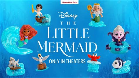The Little Mermaid Happy Meal Toys Mcdonalds 2023 Youtube