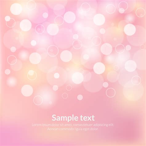 Pink Circle Bokeh Abstract Background Vector Abstract Free Vector Free Download