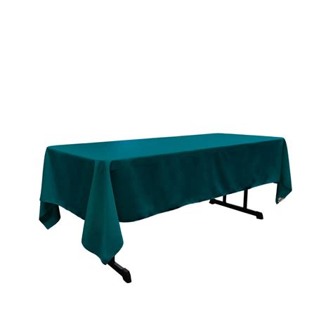 Dark Teal 100 Polyester Rectangular Tablecloth 60 X 108 Ifabric