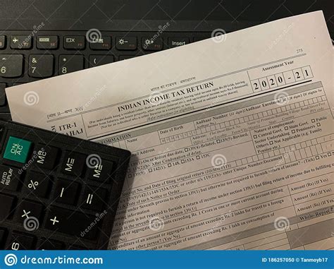 Image Of Indian Income Tax Return Sheet Editorial Image Image Of