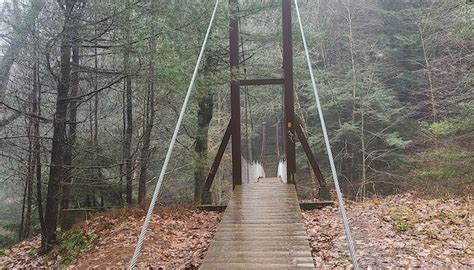 Cross A Swinging Bridge At This Pennsylvania State Park