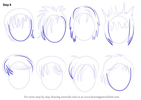 Anime Hairstyles How To Draw Boy Hair How To Draw Anime