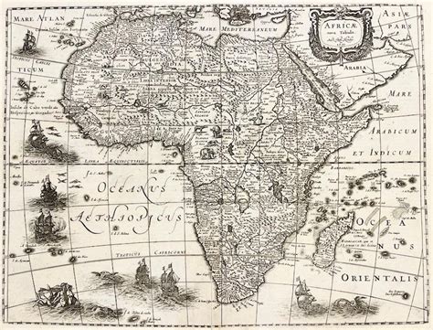 Africae Nova Tabula Africa Mapas Frame Grabados Mapas Antiguos