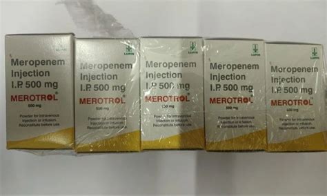 Merotrol Meropenem Injection Ip Mg Packaging Size Vial