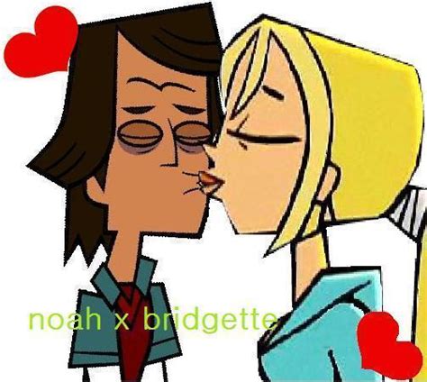 Bridgette And Noah Kissing Total Drama Fan Art Fanpop